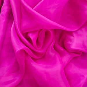 Fuchsia Organza fabric Pink Organza lace fabric Blue Organza Fabric Wedding dress fabric Sheer Shiny Organza fabric Lavender Organza