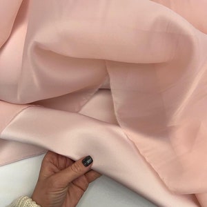 Blush Organza fabric 3.2 yard width Matte Organza fabric Airy White Organza Fabric Wedding dress fabric Sheer Matte Ivory Organza fabric