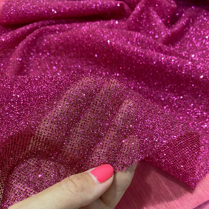 Blush Glitter Sand Fabric by Yard Shining Ivory Glued Glitter Etsy