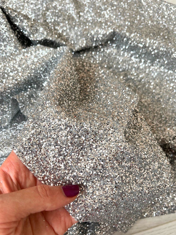 Silver Glitter Fabric Wedding Dress Fabric Silver Glued Glitter Shining  Fabric Silver Glitter Fabric Glitter Fabric by Roll Wedding Fabric - Etsy