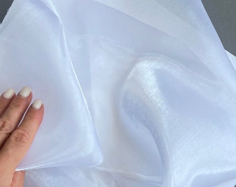White organza fabric White Organza lace fabric Blue Organza Fabric Wedding dress fabric Sheer Shiny Organza fabric Pink Organza
