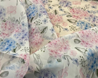 Tela con estampado floral de organza, tela de encaje de Organza, tela de Organza con flores, tela para vestido de novia, tela de Organza brillante transparente