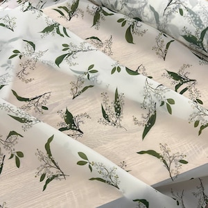 Organza floral pattern fabric Organza lace fabric Flowers Organza Fabric Wedding dress fabric Sheer Shiny Organza fabric