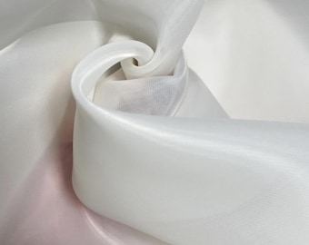 Organza fabric 3.2 yard width Ivory Organza lace fabric White Organza Fabric Wedding dress fabric Sheer Shiny Organza fabric