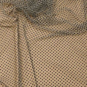 Polka dot tulle fabric 0,5см Red polka dots tulle Tulle fabric by yard Soft tulle fabric with velvet dots Velvet dots Tulle by roll