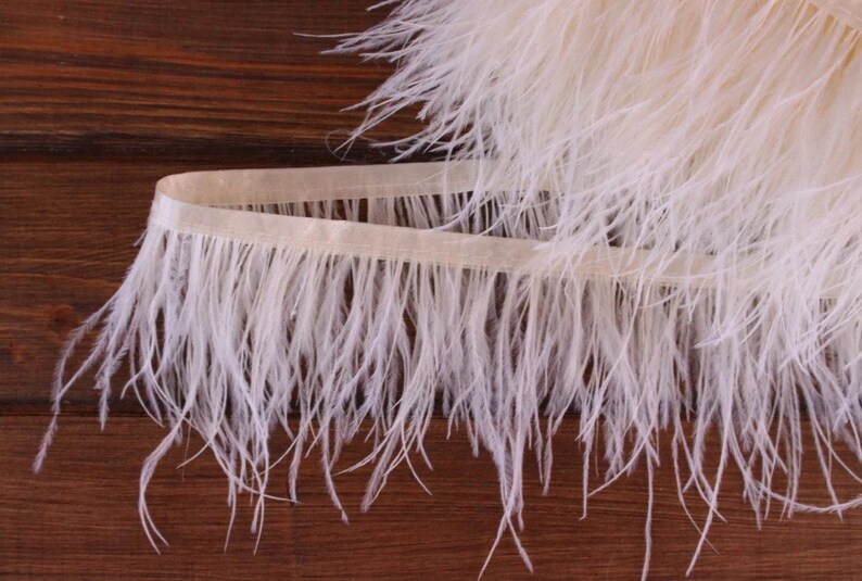 Feathers TRIM Ostrich feathers Feather trim Craft feathers Color feathers Pink feathers Dress feather feather fringe Skirt feather trim