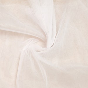 T001 White Soft Tulle Fabric - Wedding Tulle - Wholesale Tulle By The Yard - Tulle Roll - Supplies - Bridal Tulle - 3m width