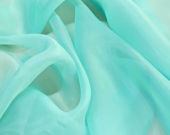 Tela de organza mate menta Tela de organza aireada Tela de organza suave Tela para vestido de novia Tela de organza mate transparente Organza blanca