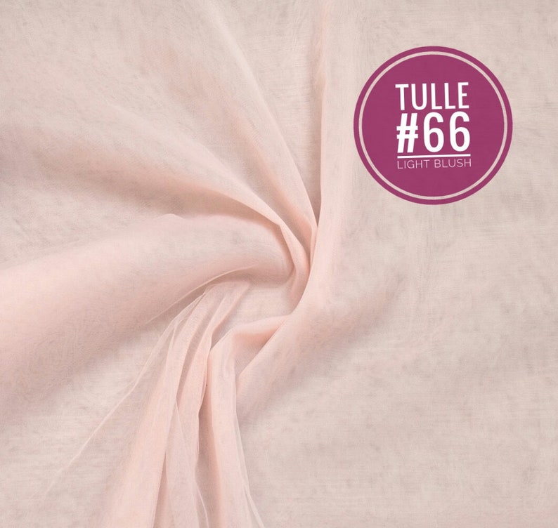 Pink Blush Tulle Fabric Wedding Tulle Wholesale Tulle by | Etsy