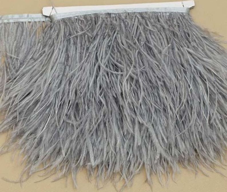 Feathers TRIM Ostrich feathers Feather trim Craft feathers Color feathers Pink feathers Dress feather feather fringe Skirt feather trim