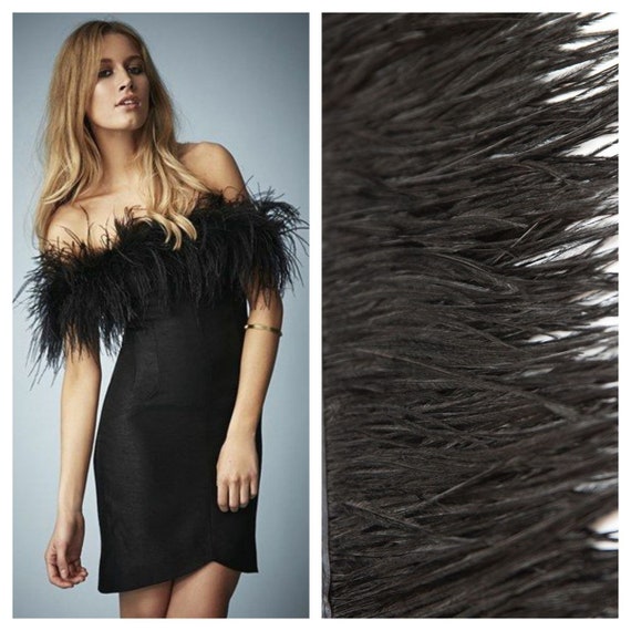 Black Feather Ostrich Feathers Trim Feather Trim Craft Feathers Color  Feathers Black Feathers Dress Feather ostrich Trim by Yard -  Denmark