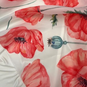 Organza floral pattern fabric Organza lace fabric Flowers Organza Fabric Wedding dress fabric Sheer Shiny Organza fabric