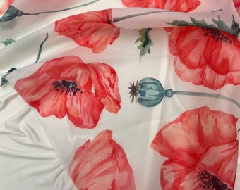 Tela con estampado floral de organza, tela de encaje de Organza, tela de Organza con flores, tela para vestido de novia, tela de Organza brillante transparente