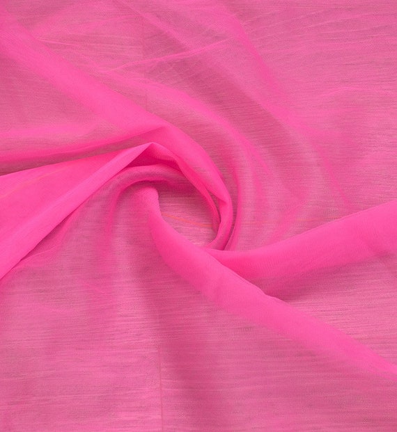 T124 - Neon Pink Tulle fabric - Wedding Tulle - Wholesale Tulle By The Yard  - Tulle Roll - Supplies - Bridal Tulle - 3m width Soft Tulle