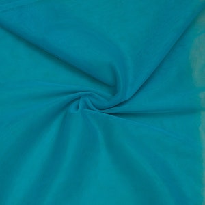 T038 - Turquoise Tulle fabric -  Wedding Tulle - Wholesale Tulle By The Yard - Tulle Roll - Supplies - Bridal Tulle - 3m width Soft Tulle