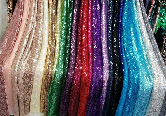 Partisout Sequin Fabric by The Yard Sequin Material Fabric Glitter Fabric  Sparkly Fabric 3mm Fabric Polyester Fabric Out Door Sequin Fabric Perfet  for