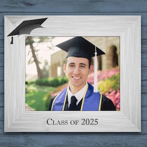 Class of 2025 Silver Chrome Picture Frame- Graduation Gift- Graduate Photo- photo frame-