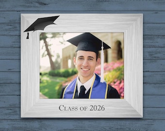 Class of 2026 Silver Chrome Picture Frame- Graduation Gift- Graduate Photo- photo frame-