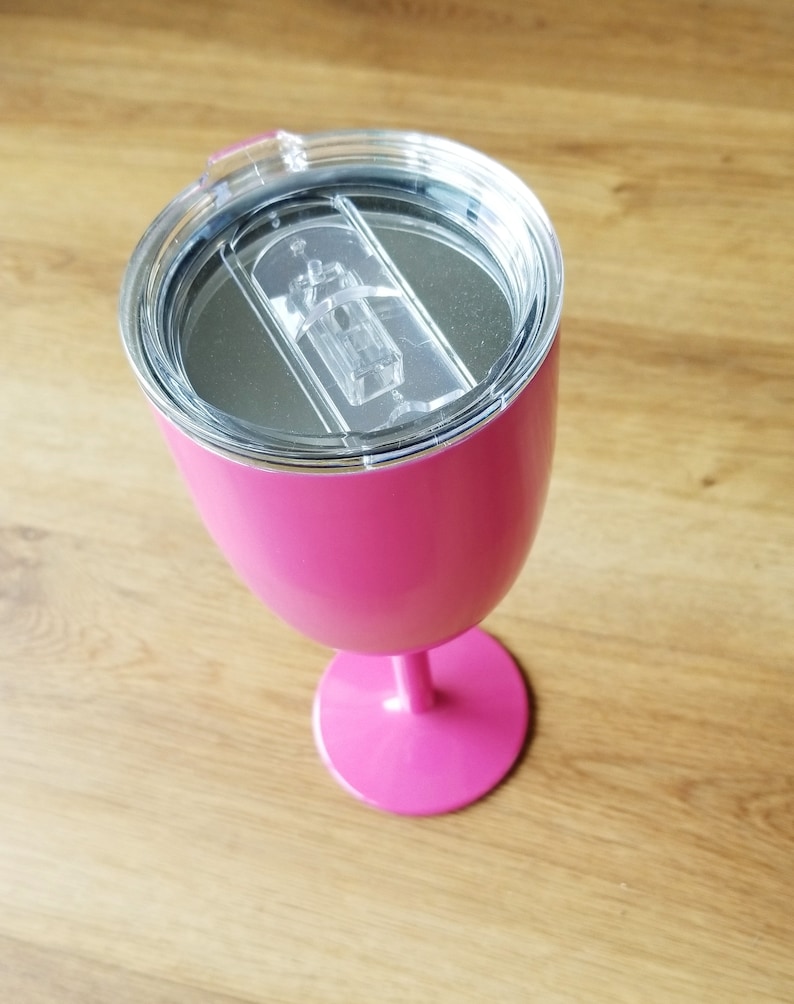 Bibbidy Bobbidy Booze Stemmed Wine Glass Insulated Metal Etsy