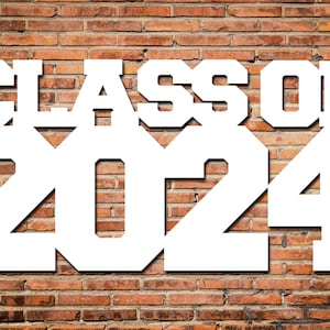 Class of 2024 Graduation Signature Sign - Alternative Guest Book - Wood Wall Décor