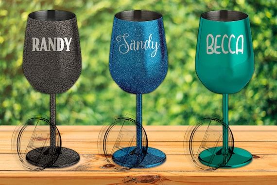 Personalized Wine Tumbler, Insulated Wine Cup, Custom Wine Glasses