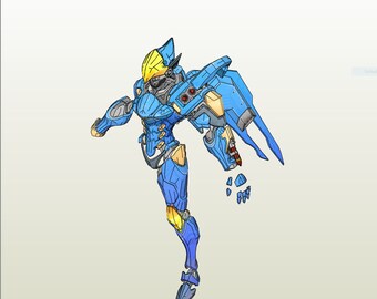 Anubis Pharah Overwatch Armor Set Pepakura Foam Cosplay Etsy