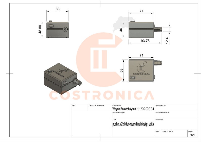 Micro máquina de humo v2 Costronica Pocket Smoke v2 imagen 9