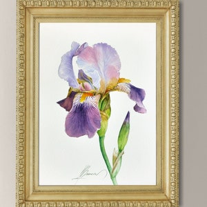 Flower Painting, Fine Art Print from Original Watercolor Painting , Wall Decor, Botanical Art