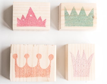 crown rubber stamp set