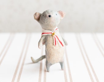 Vintage inspired decoration, small sailor mouse, animal miniature, collector's item