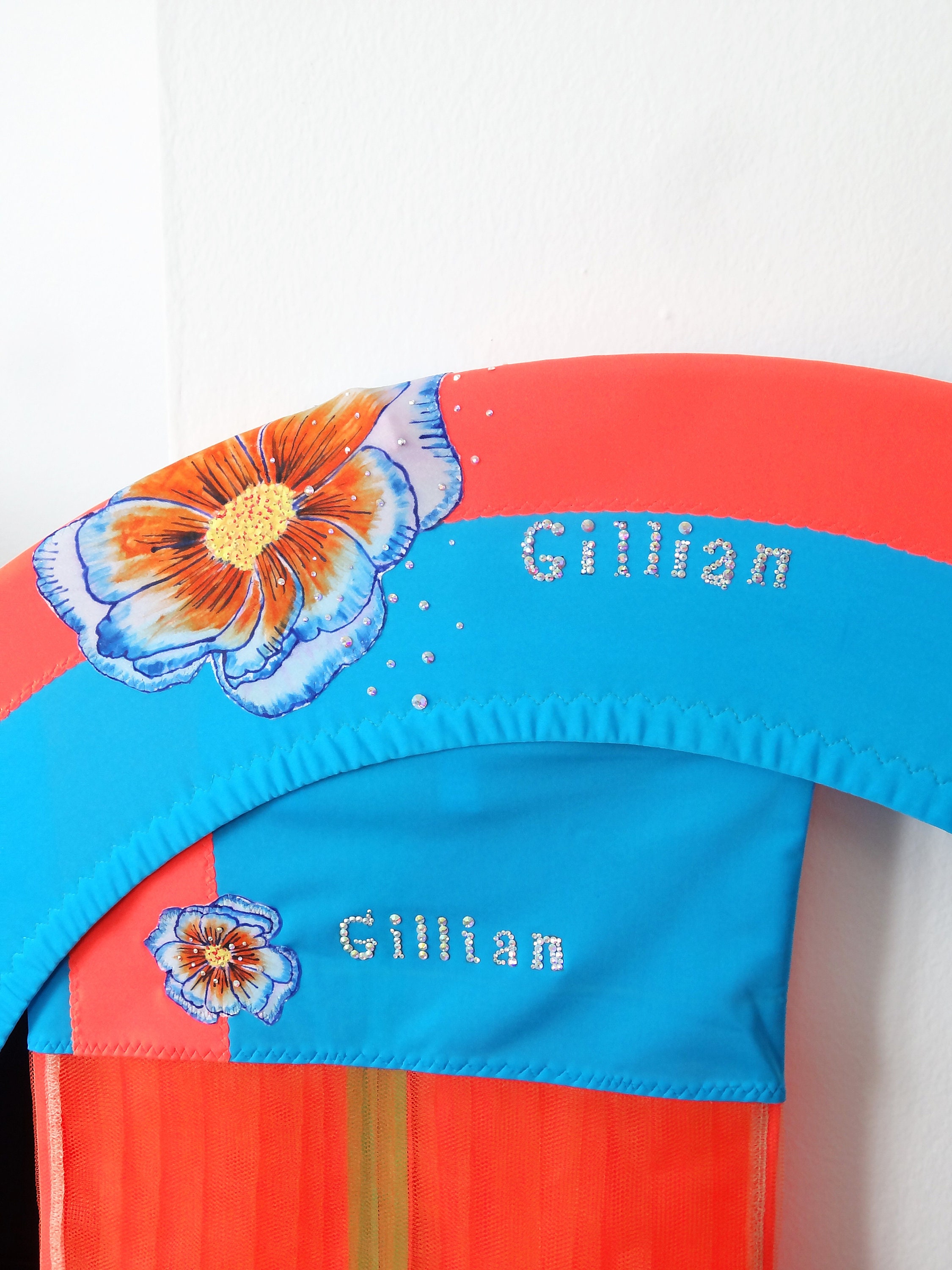 Personalized garment bag and hula hoop cover set Leotard bag Etsy Polska