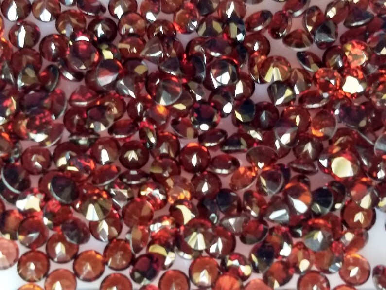 January Birth Stone Garnet Red Round Shape 2mm Size