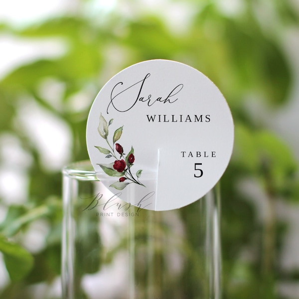 Leaf Escort Card - Etsy