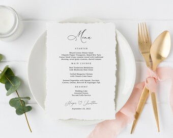 Wedding Menu or Bar Menu Wedding - Etsy