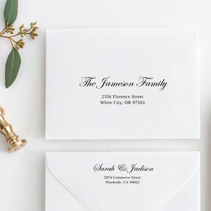 Elegant Wedding Envelope Address Template, Minimalist Wedding Envelope Template, Elegant Wedding Address Template, Templett, #B98