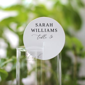 Circle Seating Cards, Champagne Place Cards, Round Place Card Template, Seating Card, Wedding Name Cards, Circle Name Cards, Templett, #B55