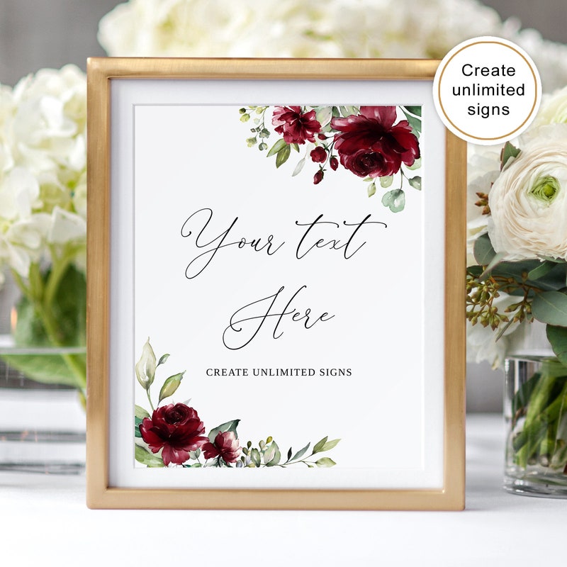 Wedding Signs Printable - Etsy