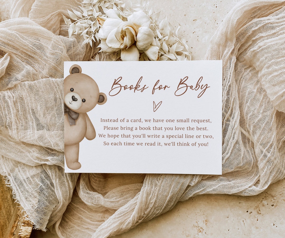 Books For Baby Shower Insert