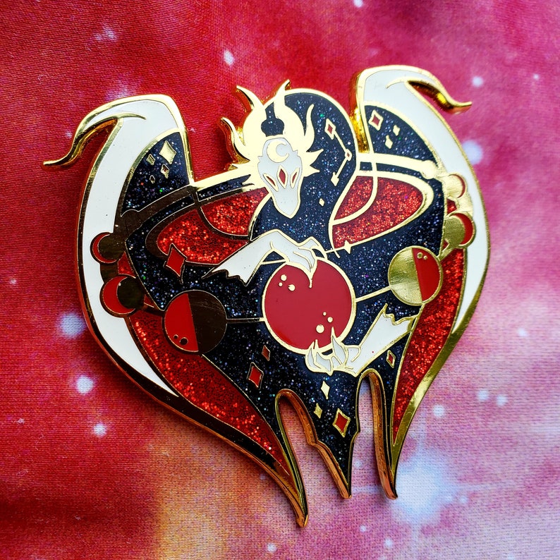 Moon/Lunar Eclipse Dragon Enamel Pin Etsy