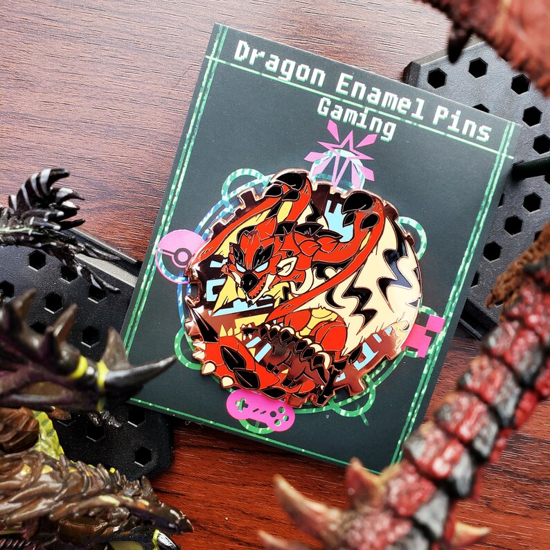 Rathalos Dragon Enamel Pin