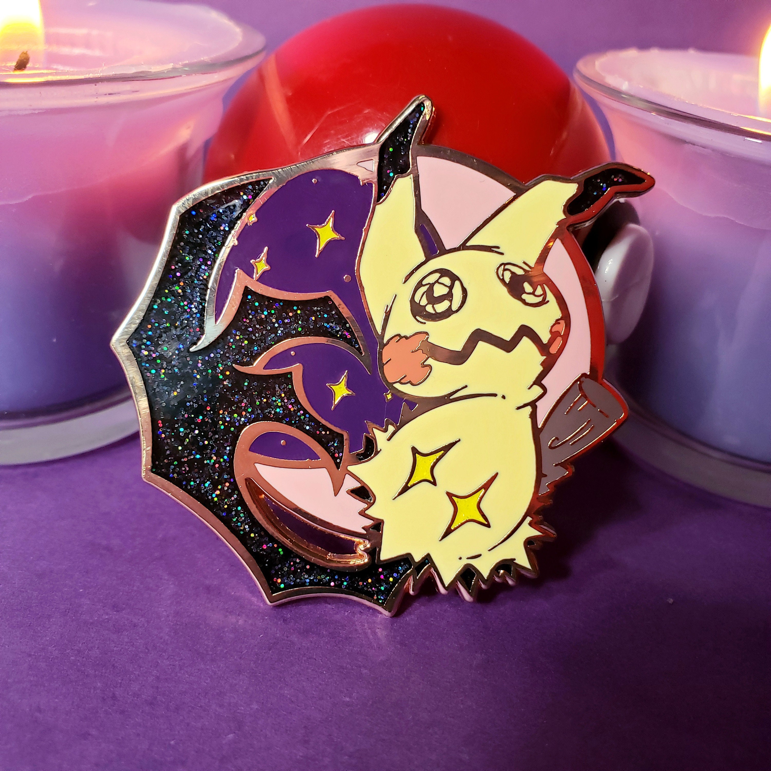 Pokemon Mimikyu Shiny Eevee Enamel Pin Anime  Madam Clutterbucket's  Neurodiverse Universe