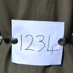 CHILDS Equestrian Competitor Event Riding Showing NUMBER CLIP Lots of Styles and Colours