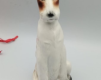 8" RARE Vintage Goebel Figural Decanter~Terrier Dog Figurine~TMK 1~West Germany~Jack Russel~Fox