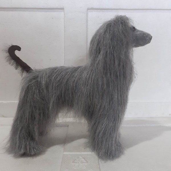 peluche chien Lévrier Afghan