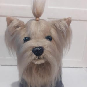 plush dog Long hair yorkshire terrier