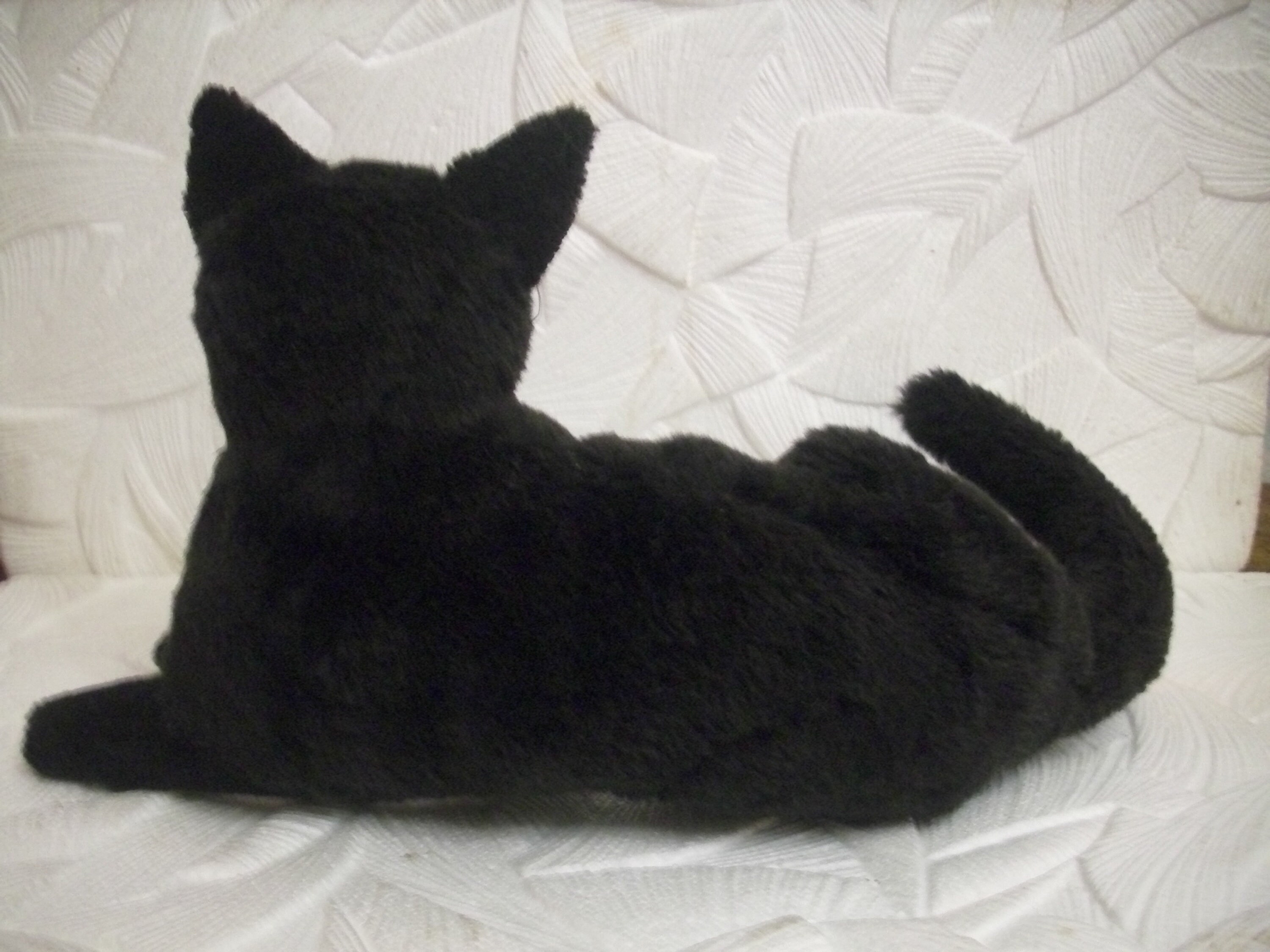 Realistic Black Plush Cat Etsy UK