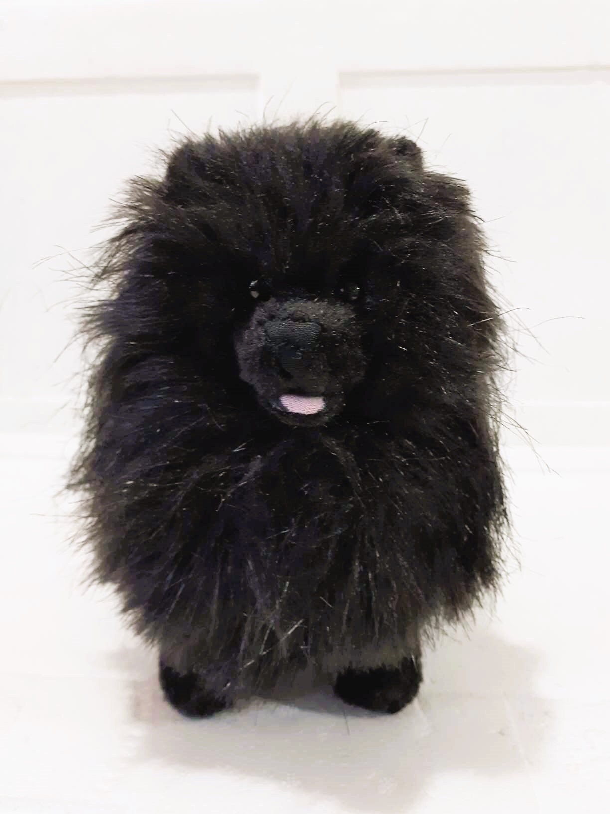 ぬいぐるみ製の黒いポメラニアン犬のペット肖像彫刻 - Etsy 日本