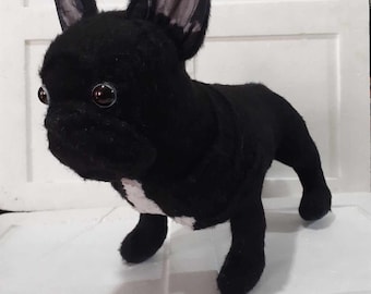 Peluche Perro Bulldog Peluche Bulldog FrancÃ©s Negro Perro De