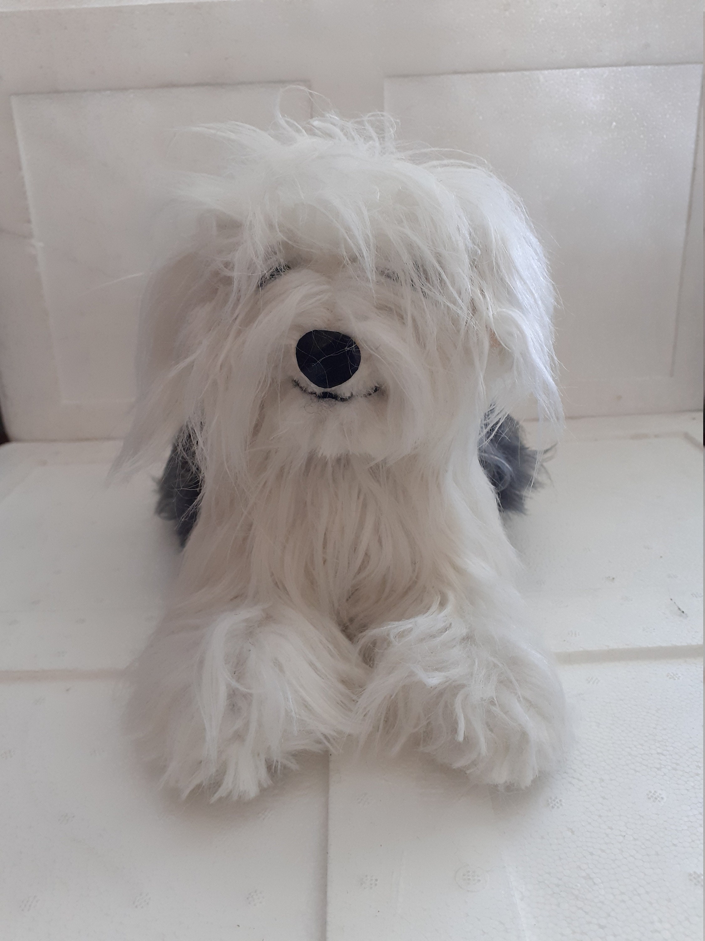 Plush Dog Bobtailold English Shepherd 