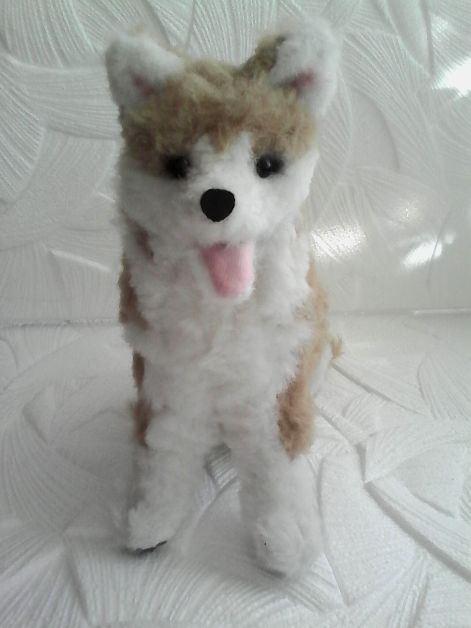 akita plush dog